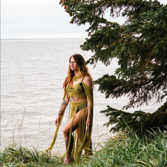 Handmade Macrame Crochet Dress - Picture 2 of 14